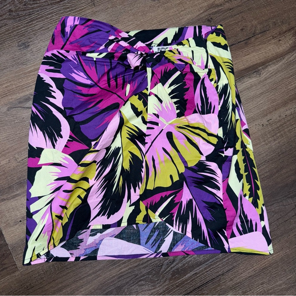 NWOT Target Future Collective Alani Noelle Tropical Pattern Skirt